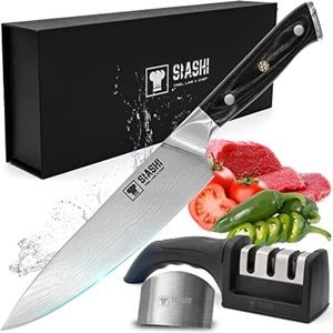 SLASHI 8 Inch Professional Chef’s Knife Set – Sharp Kitchen Knife with Anti Rust